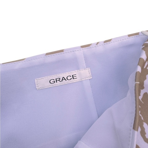 Golftini Grace Tan White Floral Golf Skort Shorts Size 4 Stretch Athleisure NWOT - Picture 6 of 10